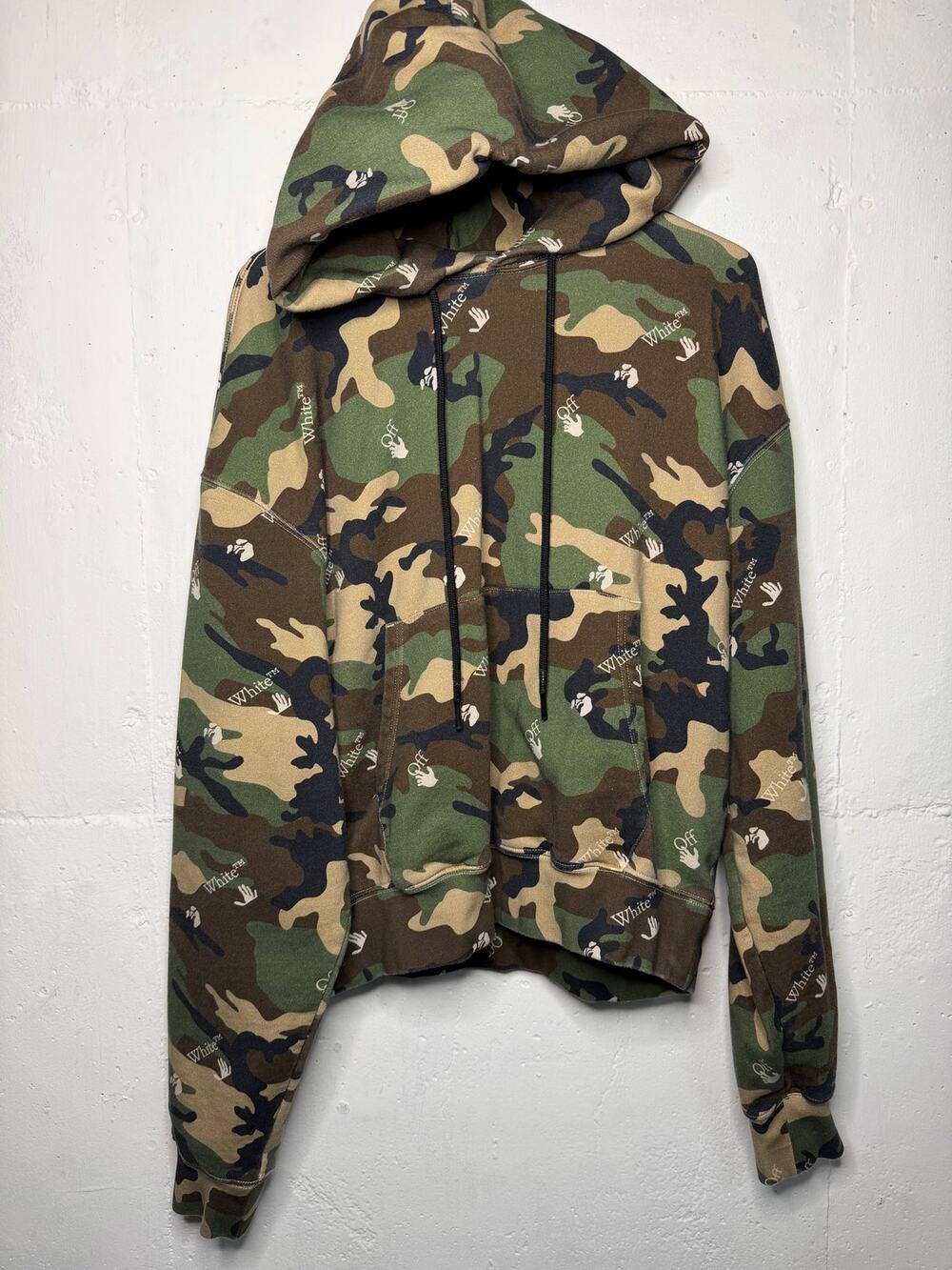 Authentic OFF WHITE Camo Hoodie Mens Size Large